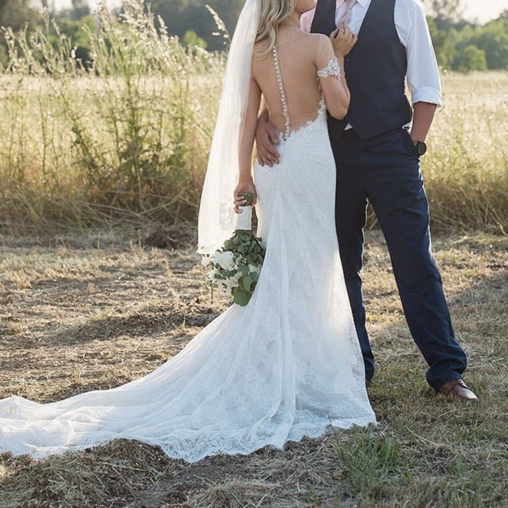 Form Fitting Wedding Gown
